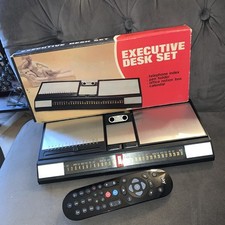 Vintage Brushed steel Desk Set
