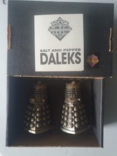 Pewter Dalek 30th Anniversary Salt & Pepper Shakers Doctor Who