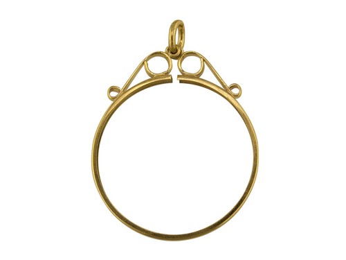 9ct yellow gold pendant - yellow,