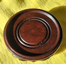 Hardwood Display Stand For Vase Or Small Plant Pot.