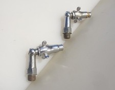 Vintage Supataps Taps Kitchen Sink Or Bathroom Basin Chromed Brass Old