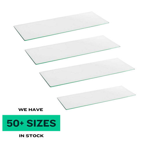 Clear tempered glass shelf - tempered,