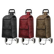 ROCKLANDS 2 Wheel Large Strong Shopping Trolley Shopping Cart Grocery Bag-ST101