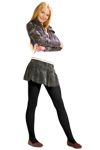 Children black school - black, tights