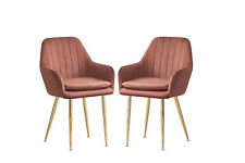 2pc Velvet Fabric Upholstered