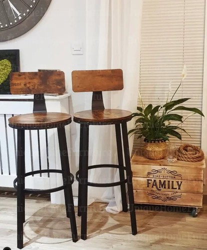 Industrial bar stools vintage - industrial,