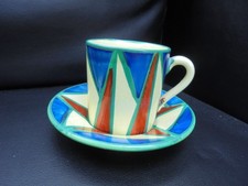 A Clarice Cliff tankard shape