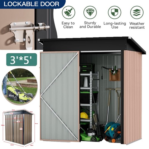 3ft metal garden shed - metal,