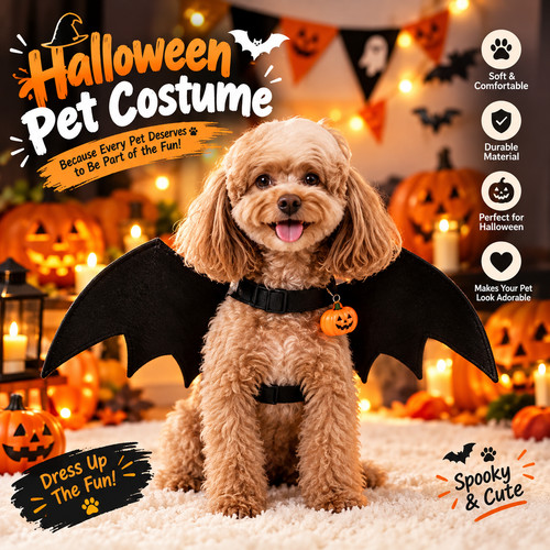 Pet cat dog bat wings - pet,