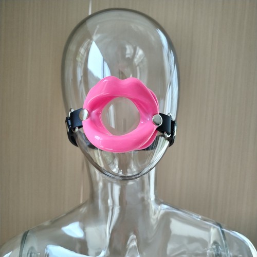 Silicone lip mouth gag - lip, harness