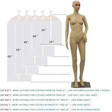 Black Clear Dress Covers Suit