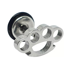 Knuckle duster earring - knuckle,