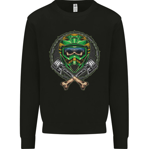 Motocross skull dirt bike - motocross,