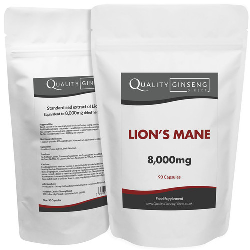 Lions mane 000mg capsules - mane, 8,000mg