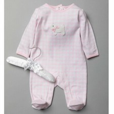 Baby Girls Pink Crochet Dog