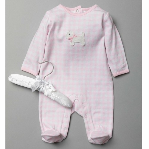 Baby girls pink crochet dog - girls,