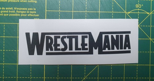 Wrestle mania vinyl decal - vinyl,