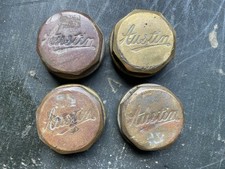 Set of Four Original Early Austin Wheel Hub Centre Nut Grease Caps