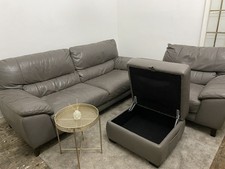DFS Grey 3-Seater Sofa