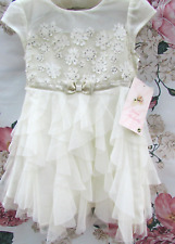 BNWT Ivory Gold Frilled Tulle