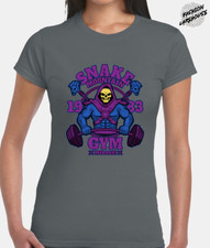 Skeletor Gym Ladies T Shirt Cool He-Man Retro Design Snake Mountain Classic Top