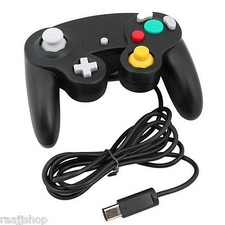 GAMECUBE GC WIRED CLASSIC CONTROLLER JOYPAD GAMEPAD & NINTENDO Wii NEW BLACK