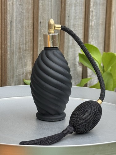 Pretty black satin glass art - pretty,