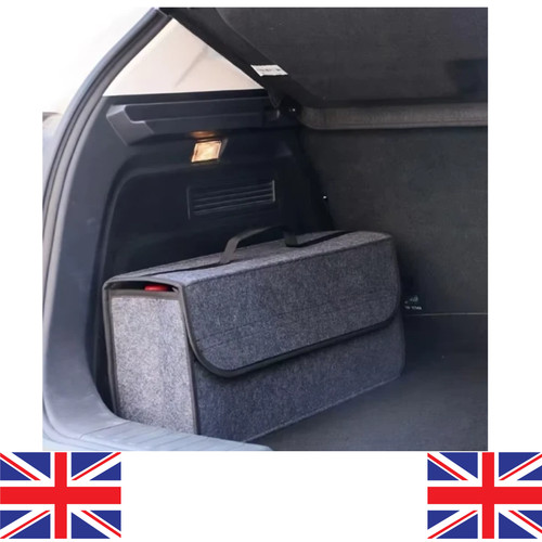 Grey car boot organiser felt - car,