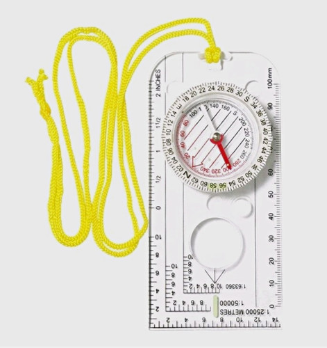Map compass with clear - compass,