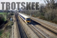 35mm Slide BR British Rail DMU Class 166 166205 Moreton 1997