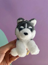 Amuse Japan Siberian Husky Cute Lovely Puppy Dog Soft Toy Plush Keyring