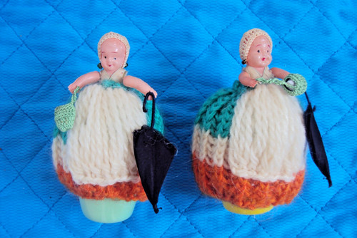 Vintage egg cosy twin - egg,