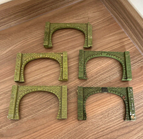 Green plastic model railway - green,