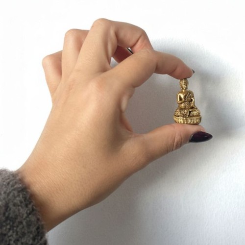 Brass miniature gods buddha - brass,