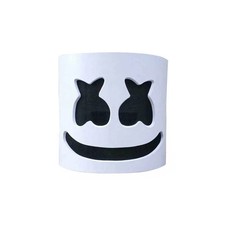 Marsh Mello-DJ Face Mask Helmet Cosplay Marshmallow Bar Music Party Costume Mask