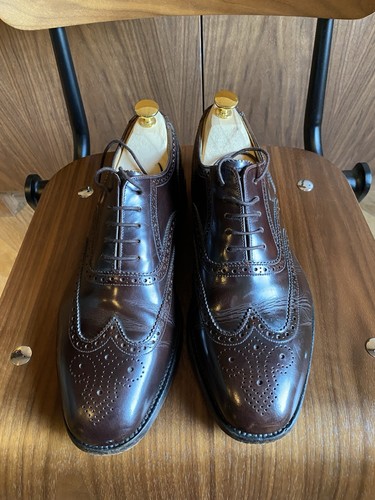 Loake men burgundy brogues - loake,