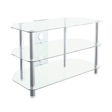 MAHARA Glass Corner TV Stand