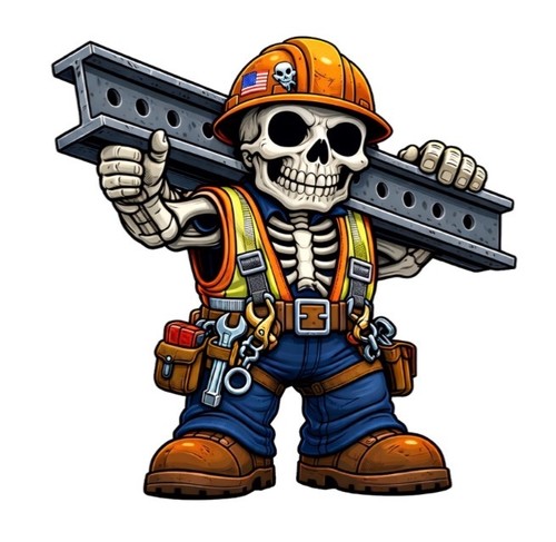 Ironworker skeleton uv - 3”,