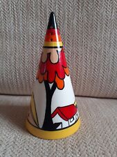 CLARICE CLIFF  "HOUSE & BRIDGE"   SUGAR SHAKER by WEDGWOOD - HAND PAINTED - MINT