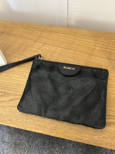 Mimco black textured leather - mimco,