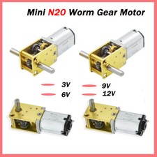 DC 3V 6V 9V 12V Large Torque Mini N20 Worm Gear Motor Full Metal Gearbox Robot