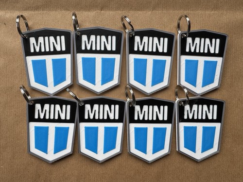 Classic mini shield keyring - 1,