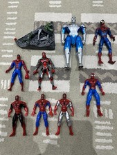 Vintage Marvel Spider-Man Figures, 9 Total Figures Bundle Set
