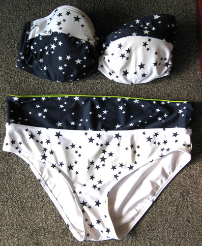 Figleaves ladies navy white - ladies, navy/white
