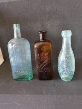 3 X VICTORIAN MIXED GLASS