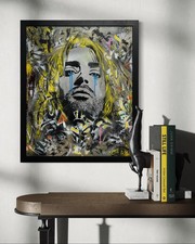 Kurt Cobain Spray Painted