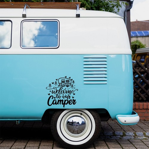Welcome our camper sticker - to,