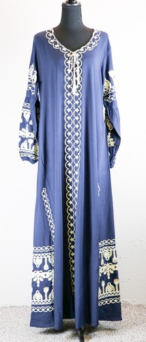 Embroidered kaftan dress - kaftan,