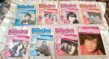 The Beatles Appreciation Society Magazines X7 Issues and a Beatles Monthly Book