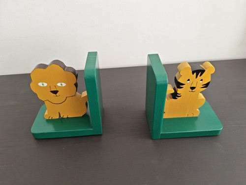 Lion tiger bookends - lion,